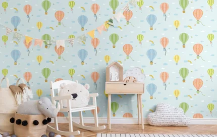 Blue Embossed Wallpaper – Whimsical Washable (8901-1)